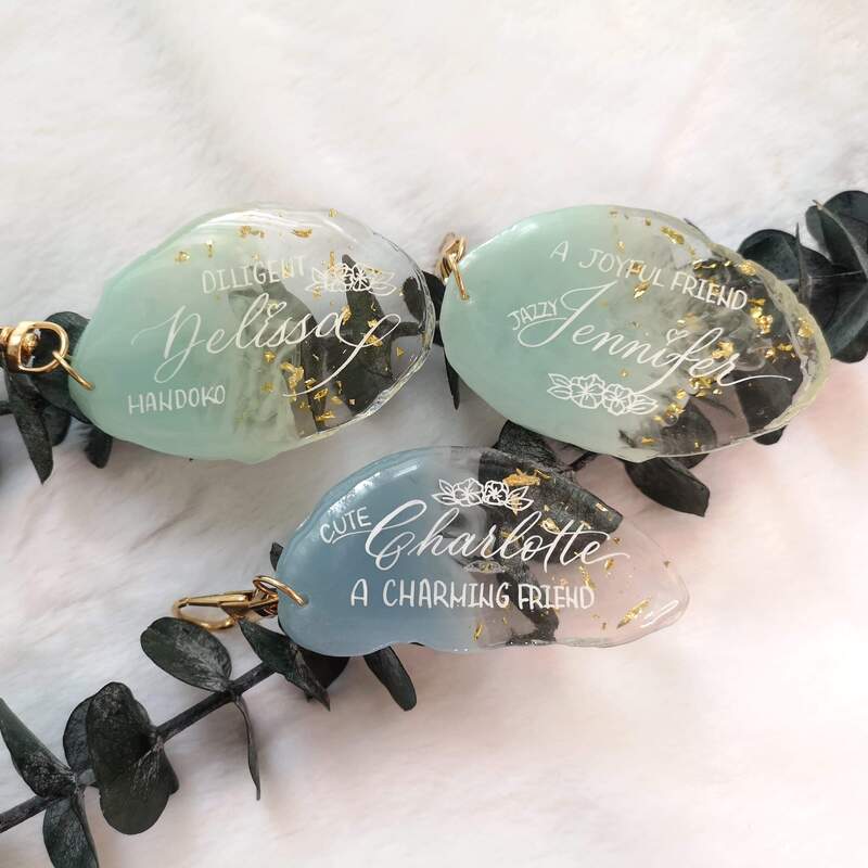 Personalized calligraphy keepsake