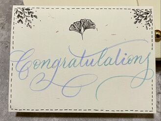 Modern brush calligraphy lettering