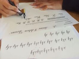 Copperplate calligraphy sample