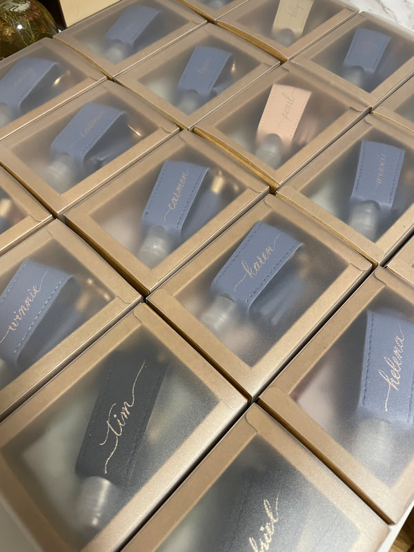 Live calligraphy and brand personalization work